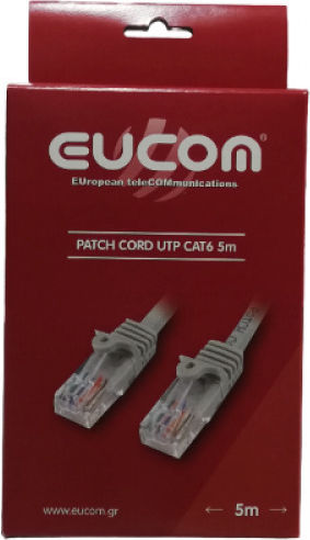 Eucom U/UTP Cat.6 (Gigabit) Cablu De Rețea Ethernet 5m 04-002-015-M