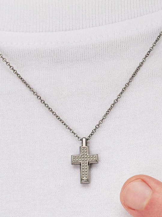 Brosway Black Men's Cross from Steel with Chain