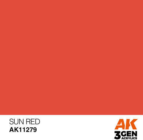 AK Interactive Model Making Paint Sun Red 17ml