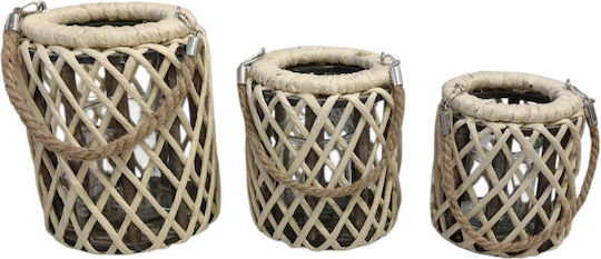 keleman Rope Lantern Brown 14x14x16cm