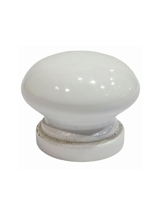 ACM Knob Furniture made of Wooden White 11975-000-KSIL 1pcs