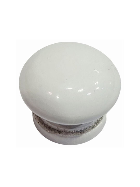 ACM Knob Furniture made of Wooden White 11975-000-KSIL 1pcs