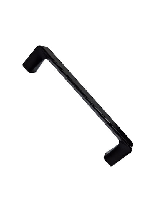 ACM Handle Furniture made of Zamak & Metallic Black matte 142mm (Center Distance 128mm) 11978-128-MAU 1pcs