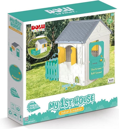 Dolu Plastic Kids Playhouse with Fence My First House