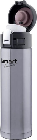 Lamart Sticlă Termos Oțel Inoxidabil / Plastic 420ml Argintiu