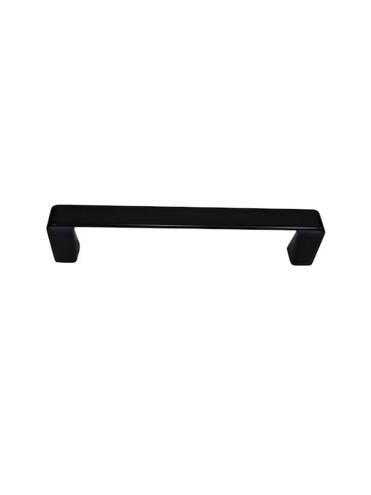 ACM Handle Furniture made of Zamak & Metallic Black matte 142mm (Center Distance 128mm) 11978-128-MAU 1pcs