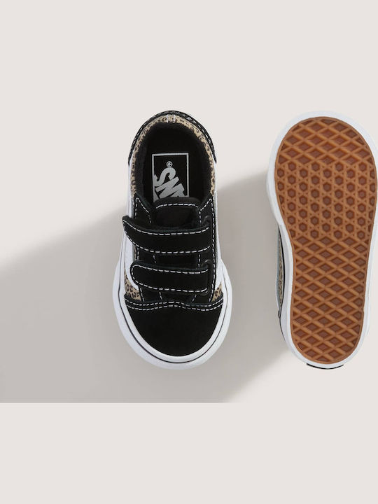 Old Skool Παιδικά Sneakers με Σκρατς Μαύρα