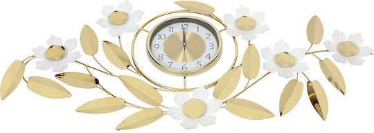 Keskor Wall Clock Metallic Gold 117x53cm