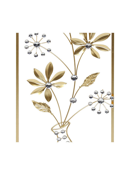 Keskor Gold Wall Decor Made of Metal 90x30cm