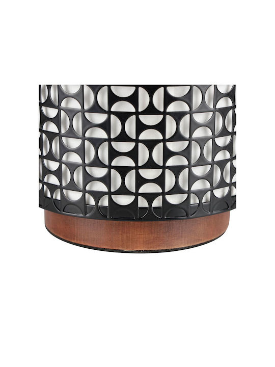 Ostaria Dekorative Lampe mit Fassung für E27 Lampe Braun