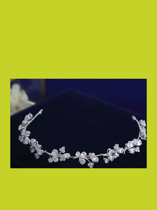 “candy Zirconia Headband” Υπέρλαμπρο Στεφάνι Στολισμένο Μεσαίου Μεγέθους Πέτρες Ζιργκόν