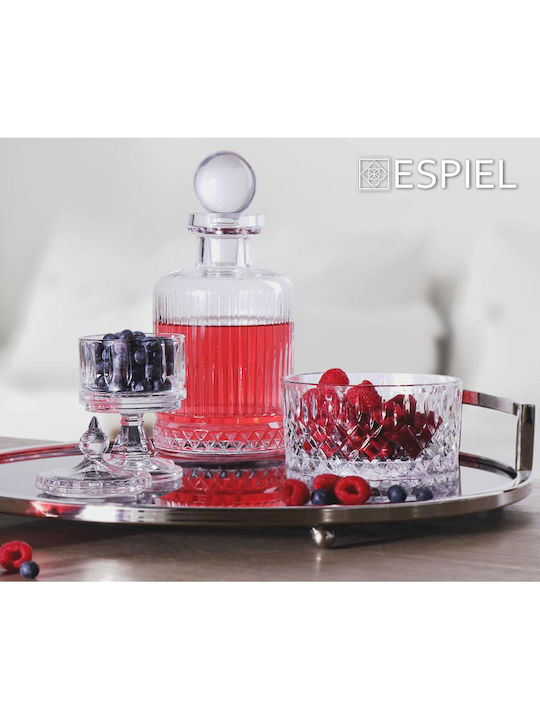 Espiel Glass Whiskey Serving Decanter 28cm with Transparent Stopper 1500ml