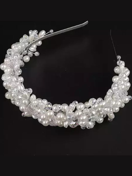 Lollita’s Beautiful Wide Headband Decorated with Pearls & Crystals