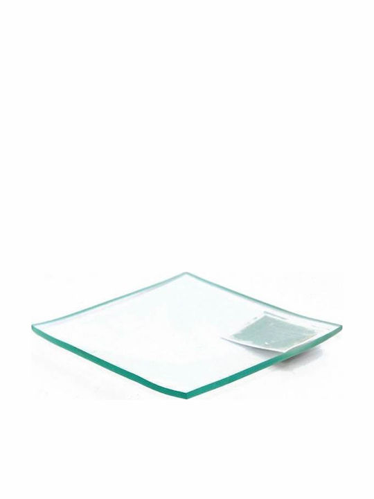 Servierplatte Quadratisch Glas Transparent 20x20cm 1Stück