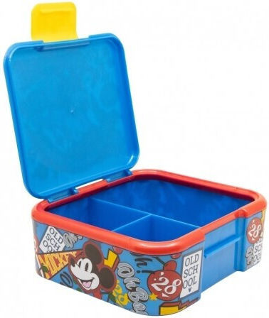 Stor Plastik Kinder Lebensmittelbehälter Mickey Mehrfarbig
