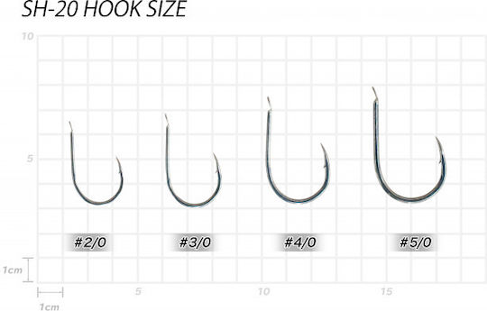 Vanfook Sh-20 Jigging Fishing Hooks Japan Anti-Corrosive 4/0