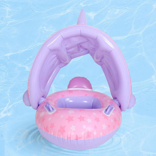 Kids' Swim Ring Unicorn Purple-Pink Shade 70cm 4epx99