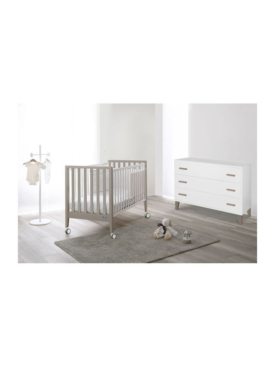 Dulap cu Sertare pentru Bebeluși cu 3 Sertare Albă 115x51x85cm Dulap cu Sertare pentru Bebeluși cu 3 Sertare Albă 115x51x85cm
