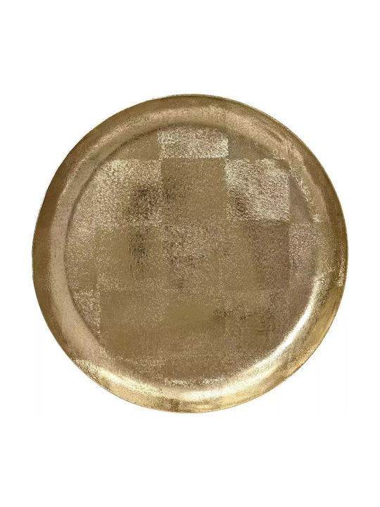 Beauty Home Metallic Round Decorative Tray 30x3cm