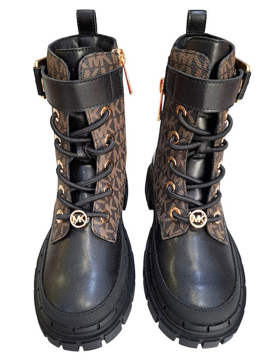 Kids Boots with Laces Brown
