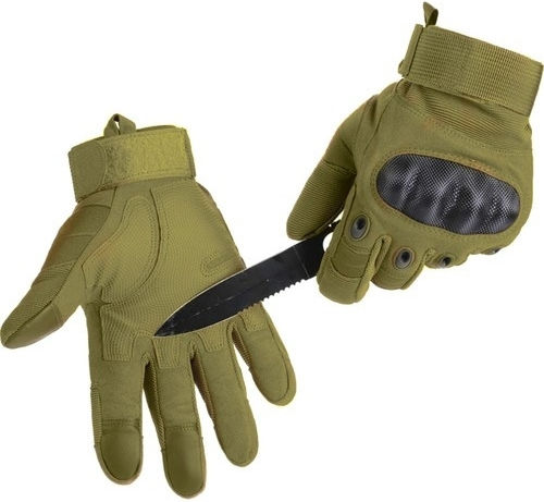 Tactical Touch Gloves Trizand L Khaki – Reinforced Sports Gloves Outdoor Activities 45p