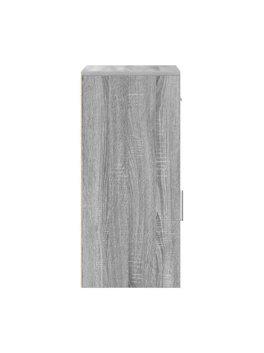 Office Storage Chipboard Cabinet Grey Sonoma L38xW34.5xH75cm