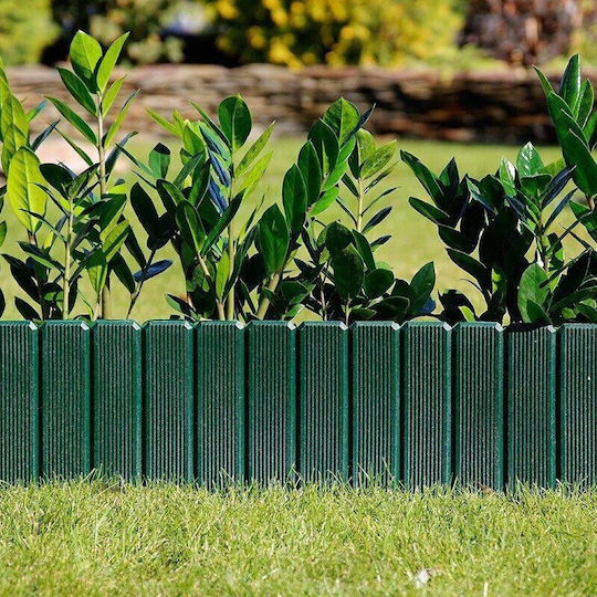 Bordură de Grădină din Plastic în Culoarea Verde xcm