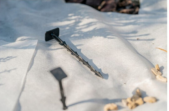 Cuie Fixare Folie Paturi De Grădină Seră Lungime 15 Cm Negru