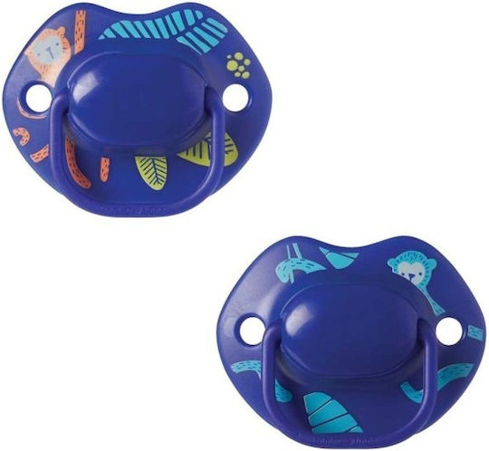 Tommee Tippee Moda Πιπίλες Σιλικόνης Jungle Blue για 6-18 μηνών 2τμχ