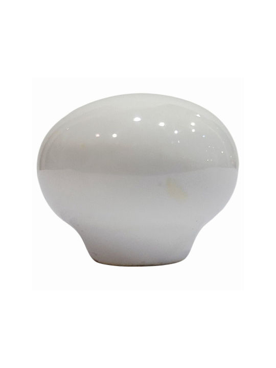 Premier Antique Knob Furniture made of Porcelain White 31mm (Center Distance 31mm) 11999-000-ARG1 1pcs