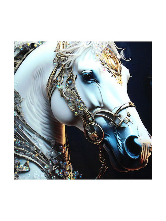 Wall Painting 40x40 with Frame Embossed Strass Keskor 24040-32