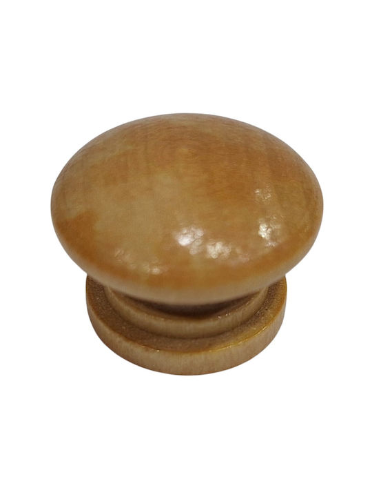ACM Knob Furniture made of Wooden Natural Wood 25mm (Center Distance 25mm) 11968-000-KSIL 1pcs