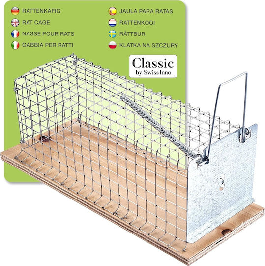 Swissinno Mouse Trap Cage Made of Metal 30x12x12cm 1.585.001