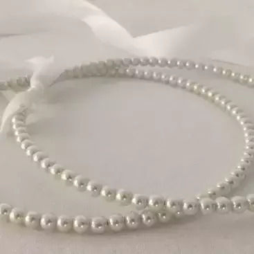 Ultra Chic Coroane de Nuntă Durabile cu Perle de 8 Milimetri