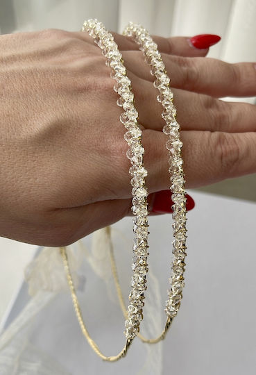 Imperial Handgefertigte Versilberte Hochzeitskronen