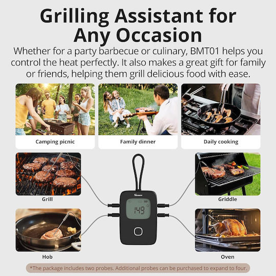 Sonoff Digital BBQ Thermometer with Probe and Bluetooth +20°C / +20°C
