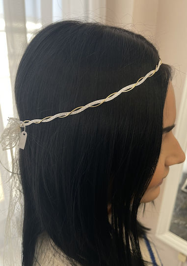 Charisma Handmade Wedding Crowns Combining Silver Matte Surface Gold on the Thin Rod Silver Plated to Never Lose Their Shine