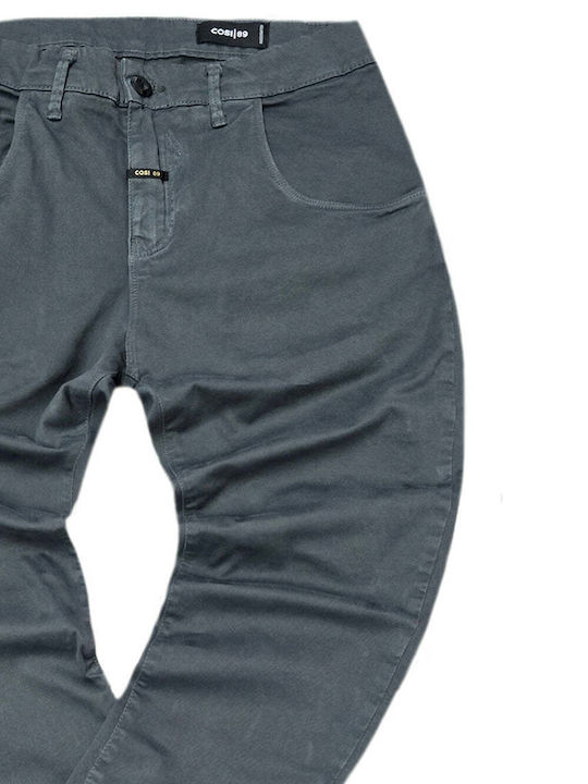 Trousers in Regular Fit Dark Gray