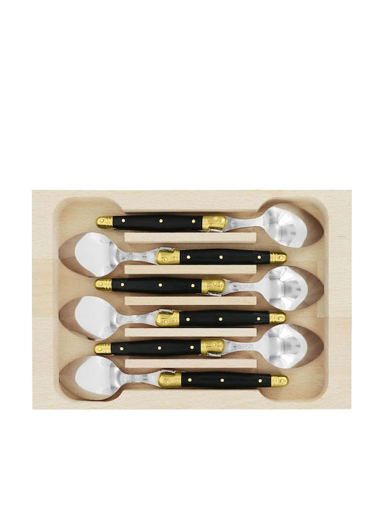Andre Verdier Coffee Tea Stainless Steel Brown Spoons