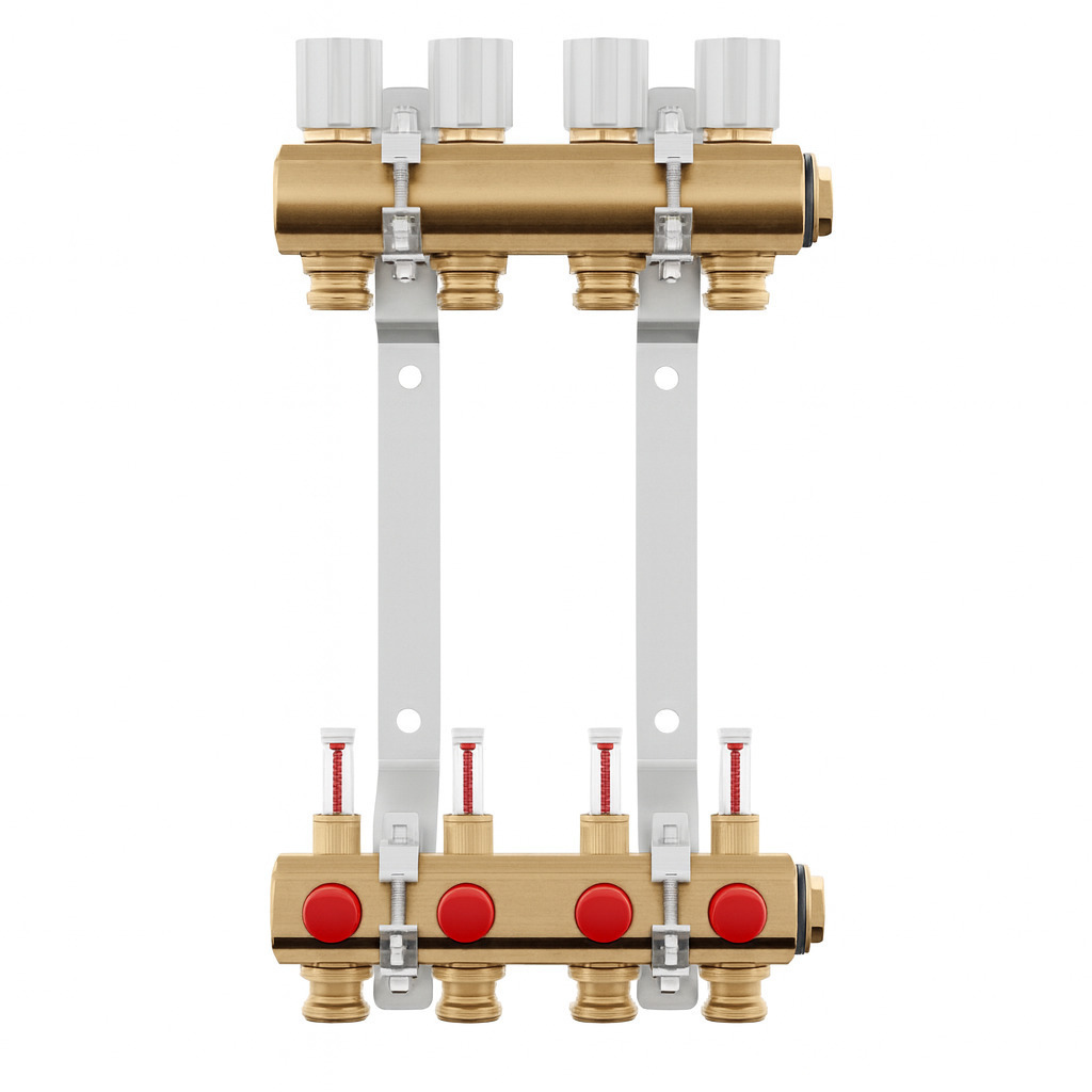 Flow Meter Giacomini Underfloor Heating Preassembled Distributor