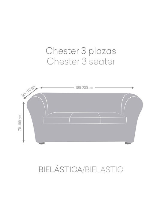 Eysa Husă Elastică Canapea cu trei locuri C/01 Beige 1buc F739171C