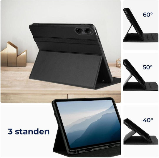 Rosso Flip Cover Μαύρη (Xiaomi Redmi Pad Pro, Poco Pad 12.1)