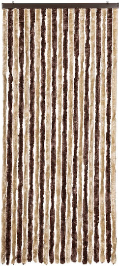 vidaXL Türvorhang Beige-Light Brown 90x200cm 315121
