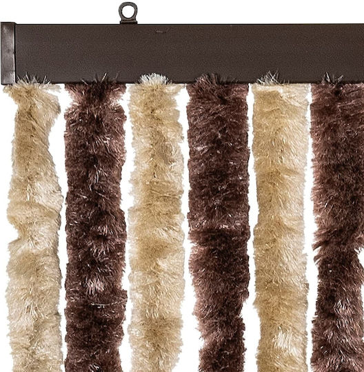 vidaXL Türvorhang Beige-Light Brown 90x200cm 315121