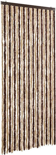 vidaXL Türvorhang Beige-Light Brown 100x220cm 240572