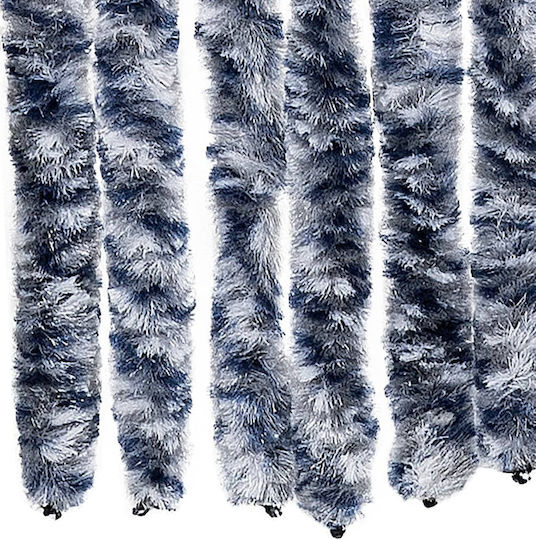 vidaXL 56 x 185 cm aus Chenille Türvorhang Blau 56x185cm 284273
