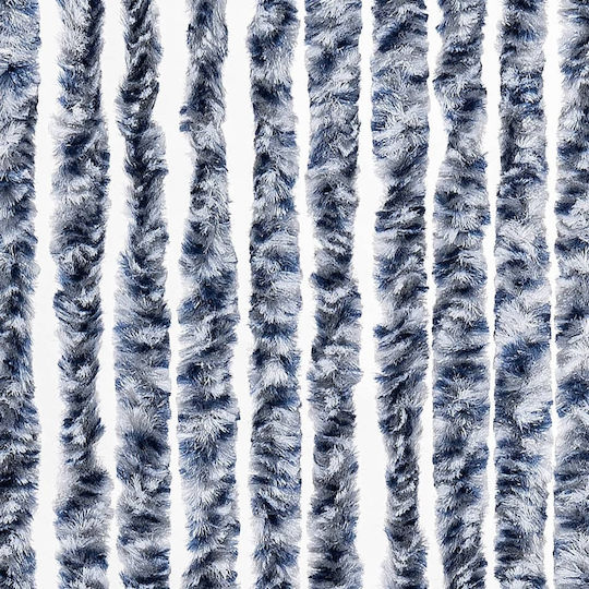 vidaXL 56 x 185 cm aus Chenille Türvorhang Blau 56x185cm 284273