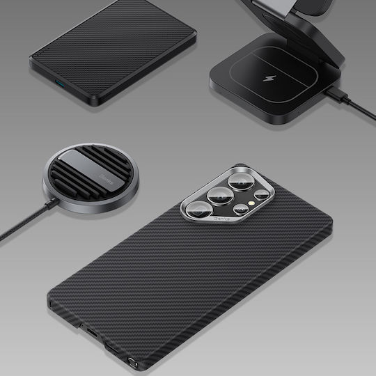 Benks Back Cover Aramid Fiber Μαύρο (Galaxy S25 Ultra)