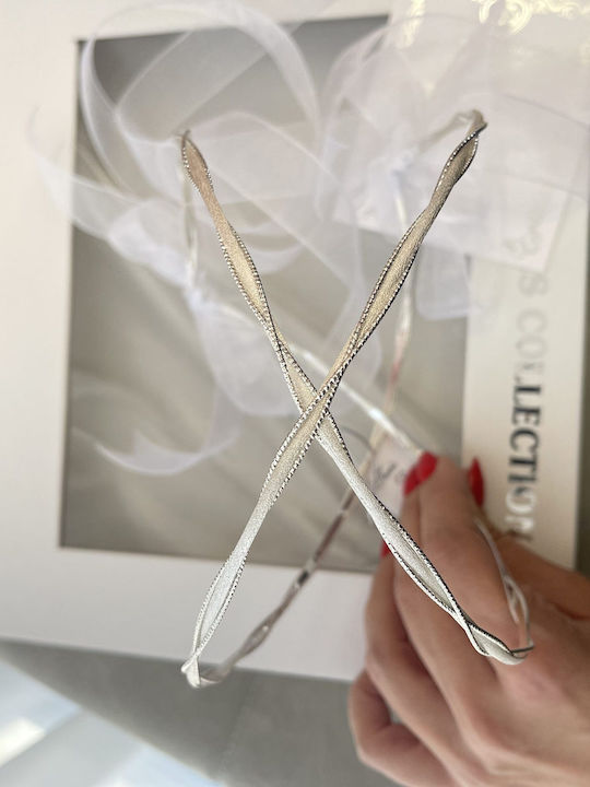 Mara Handmade Wedding Crowns Matte Silver Sparkling Silver Decoration