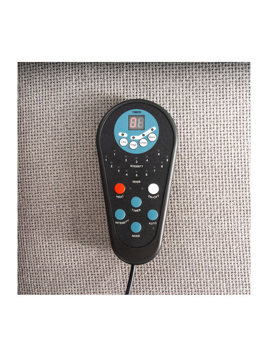 Πολυθρόνα Relax Massage με Υποπόδιο Γκρι 70x73x110cm
